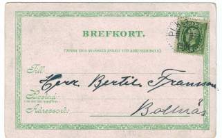Taidepostikortti  1900-luvun alusta, Saksan hirvet ?