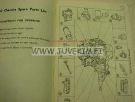 Ford Consul spare parts list owner´s edition 1958 -varaosaluettelo (omistajan versio)