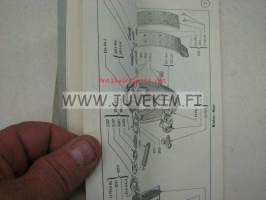 Ford Consul spare parts list owner´s edition 1958 -varaosaluettelo (omistajan versio)