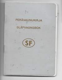 Perävaunukirja  - omatekoinen  rekisteriote  Rauma   1974