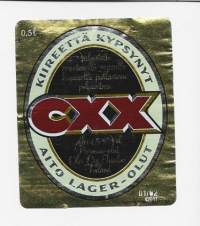 CXX   Olut -  olutetiketti