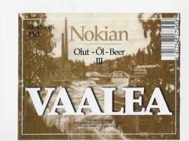 Nokian Vaalea olut III - olutetiketti