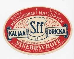Sff Kaljaa  - olutetiketti