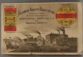 No 8 - Hintaluettelo Helsingin Asfaltti-Osakeyhtiöltä 1896. (Erittäin harvinainen, mainoslehti)