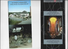 Iittala Nuutajärvi ja Lasimuseo Riihimäki -  matkailuesite  1988  2 kpl