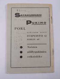 Satakunnan v kirkolliset laulujuhlat ulvilassa 11. 6. 1939