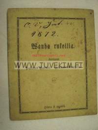 Wanha rukoilia kertonut Pastori Harms. Hermannsburista, Turku 1871