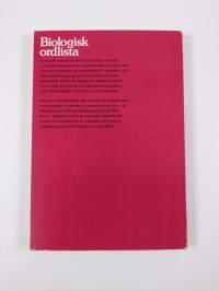 Biologisk ordlista : svensk-engelsk - engelsk-svensk : termer med förklaringar samt namn på djur och växter