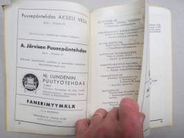 Kodinsisustusnäyttely - Heminredningsutställning / Turku VPK - Åbo FBK, 20-28.9.1952 -näyttelyluettelo