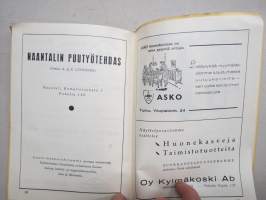 Kodinsisustusnäyttely - Heminredningsutställning / Turku VPK - Åbo FBK, 20-28.9.1952 -näyttelyluettelo