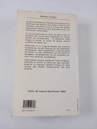 Cours de linguistique générale