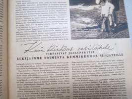 Kotiliesi 1946 nr 2-3, Kansi Martta Wendelin, Miten käy eroperheiden lasten?, Miksi naiset uupuvat?, Teollisuustyöväen asunto-olot, Puku kotikutoisesta, Sukankorjaus