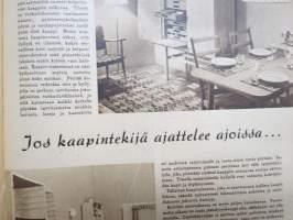 Kotiliesi 1946 nr 4 Helmikuu II, Ainainen kiire?, Koti pienentyy, Emännän jalat, Miehestä paras apu, Nuorisotoimintaa, Sotaorvot, Kirjottu pellavapuku, Villapaita