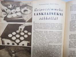 Kotiliesi 1946 nr 4 Helmikuu II, Ainainen kiire?, Koti pienentyy, Emännän jalat, Miehestä paras apu, Nuorisotoimintaa, Sotaorvot, Kirjottu pellavapuku, Villapaita