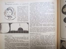 Kotiliesi 1946 nr 4 Helmikuu II, Ainainen kiire?, Koti pienentyy, Emännän jalat, Miehestä paras apu, Nuorisotoimintaa, Sotaorvot, Kirjottu pellavapuku, Villapaita