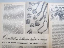 Kotiliesi 1946 nr 5, 1.3.1946, Koti ja ansiotyö, Onnellisten hetkien helminauha, Lasten turvepehkuvuode, Amerikan kveekariapu Lapissa, Mieliruokia, Asko-mainos, ym.