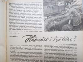 Kotiliesi 1946 nr 5, 1.3.1946, Koti ja ansiotyö, Onnellisten hetkien helminauha, Lasten turvepehkuvuode, Amerikan kveekariapu Lapissa, Mieliruokia, Asko-mainos, ym.