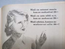 Kotiliesi 1946 nr 5, 1.3.1946, Koti ja ansiotyö, Onnellisten hetkien helminauha, Lasten turvepehkuvuode, Amerikan kveekariapu Lapissa, Mieliruokia, Asko-mainos, ym.