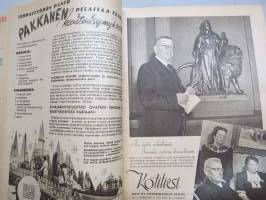 Kotiliesi 1946 nr 7, 1.4.1946, Kansikuva Martta Wendelin, Isättömien asema, Kaupunkilaismaisterista maalaisminiäksi, Nisulan Tilta - Mathilda Kalaranta Luhanka elämä