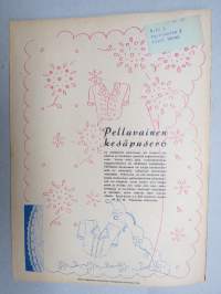 Kotiliesi 1946 nr 6, 15.3.1946, Suomalaisten Marianpäivä, Työtuolimallistoa, Tyyni Vahter 60 v. - Seurasaaren intendentti, Jälleen tavaroita!, Muotikuvia, Juurikkaat