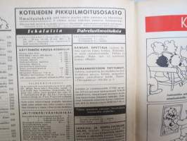 Kotiliesi 1946 nr 9, 1.5.1946, Autokärryt piirustus, Mitä ovat kotisisaret, Kivet ja kasvit puutarhassa, Hauhon emäntien työtehokurssit, Äitipuoli, Vyöt ja soljet ym