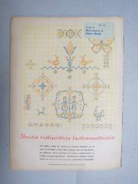 Kotiliesi 1946 nr 9, 1.5.1946, Autokärryt piirustus, Mitä ovat kotisisaret, Kivet ja kasvit puutarhassa, Hauhon emäntien työtehokurssit, Äitipuoli, Vyöt ja soljet ym