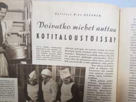 Kotiliesi 1946 nr 10, 10.5.1946, Kansik. Martta Wendelin, Presidentinlinnan arki, Messuvieraan muistikuvia (huonekalut, lamput), Mitä maalaisemäntä väelleen tarjoaa