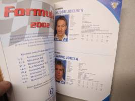 Team Finland 2002 IIHF U20 World Championships / Media Guide -Suomen joukkueen mediakirja (tarkoitettu tiedotusvälineille - ei jaettu tavallisille turisteille