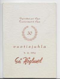Pyöräkellari Oy, Tunturipyörä Oy 30 vuotisjuhla 1952