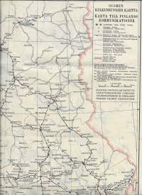 Suomen kulkuneuvojen kartta 1941 -  kartta