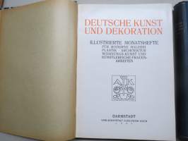 Deutsche Kunst und Dekoration 1930 I-II jahrgang, Illustrierte Monatshäfte für Moderne Malerei, Plastik, Architektur, Wohnungs-Kunst und künstlerische Frauenarbeiten