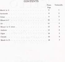 Bach for the Cello - Ten pieces in the first position. Nuottikirja sellolle ja pianolle, 1967? Katso sisältö kuvista.