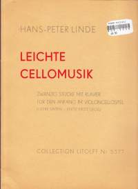 Leichte cellomusik - 20 stucke mit klavier. Nuottikirjat sellolle ja pianolle,  Katso sisältö kuvista.