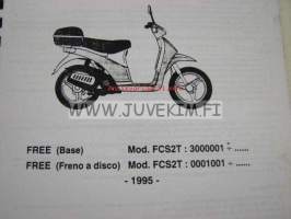 Piaggio FREE F.L. (Base) Mod. FCS2T : 3000001 - ....., FREE (Freno a disc) Mod. FCS2T : 0001001 - ..... 1995 -varaosaluettelo