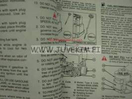 Briggs &amp; Stratton Instructions for System 2 Model series 92500, 110900, Quiet Model Series 94500, 94900, 113900, 114900 -käyttöohjeet