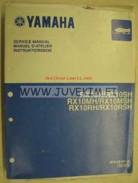 Yamaha RX10H/RX10SH, RX10MH/RX10MSH, RX10RH/RX1RSH Snow Scooter Service Manual -moottorikelkka huolto-ohjekirja