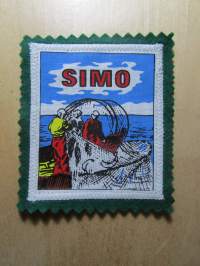 Simo -kangasmerkki / matkailumerkki / hihamerkki / badge -pohjaväri vihreä