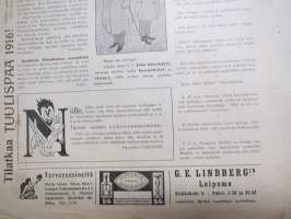 Tuulispää 1916 nr 5 -pilapiirros- ja huumorilehti