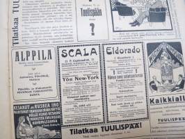 Tuulispää 1916 nr 33 -pilapiirros- ja huumorilehti