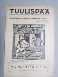 Tuulispää 1916 nr 36 -pilapiirros- ja huumorilehti