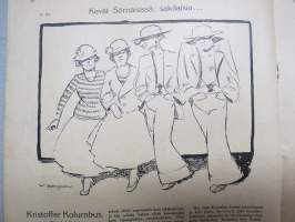 Tuulispää 1916 nr 16-17. Pääsiäisnumero -pilapiirros- ja huumorilehti