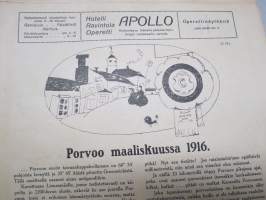 Tuulispää 1916 nr 14-15 Porvoo erikoisnumero -pilapiirros- ja huumorilehti