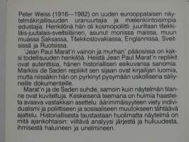 Jean Paul Marat&#039;n vaino ja murha - Charentonin sairaalan näyttelijäryhmän esittämänä ja herra de Saden ohjaamana