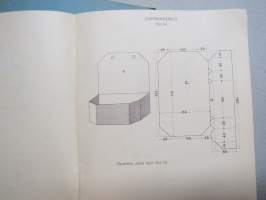 Pahvityöpiirustuksia 1-2 -pahviaskartelun opas- ja mallikirjat
