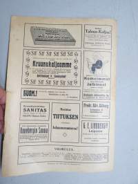 Velikulta 1917 nr 11 -satiiri-, pilalehti, pilapiirroksia, huumoria