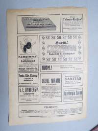 Velikulta 1917 nr 5 -satiiri-, pilalehti, pilapiirroksia, huumoria
