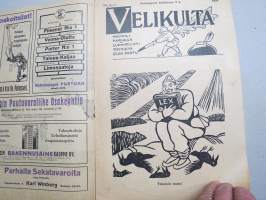 Velikulta 1917 nr 6-7 Pääsiäisnumero -satiiri-, pilalehti, pilapiirroksia, huumoria