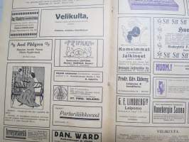 Velikulta 1917 nr 6-7 Pääsiäisnumero -satiiri-, pilalehti, pilapiirroksia, huumoria
