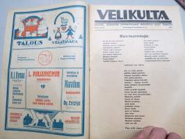 Velikulta 1917 nr 12-13 Juhannusnumero -satiiri-, pilalehti, pilapiirroksia, huumoria