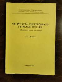 Nyuppsatta truppförband i Finland 1770-1808. Administrativ historia och personal (aarreaitta sukututkijalle)